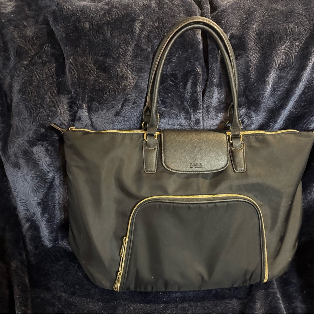 Aimee Kestenberg Black Tote Bag with Sleek Design
